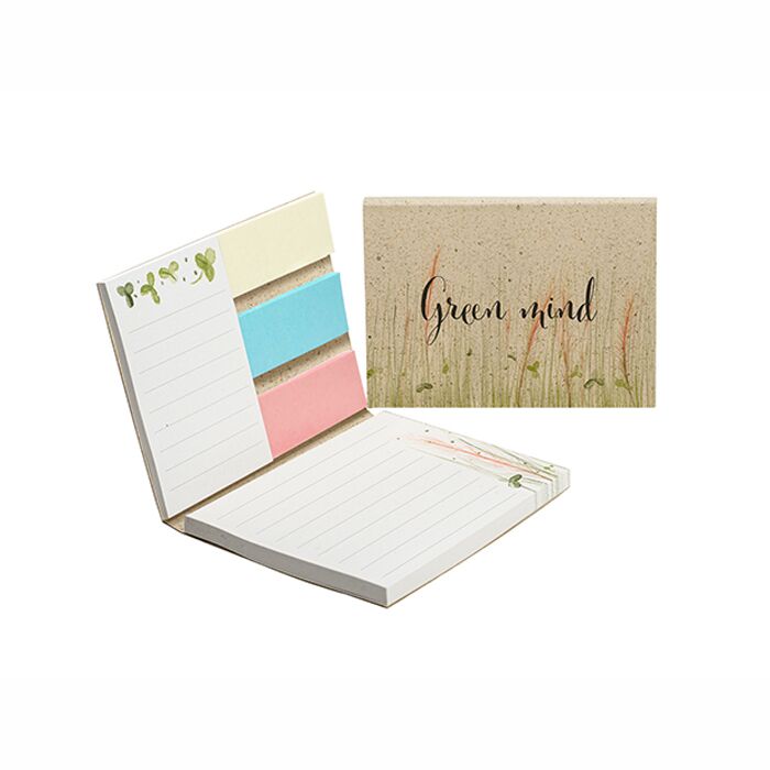 Bloco de Notas c/ Capa Mole em Papel de Relva Bloco de Notas c/ Capa Mole em Papel de Relva